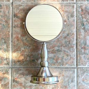 ‼️SOLD‼️ Stainless Steel Swivel Vanity Magnifying Mirror
